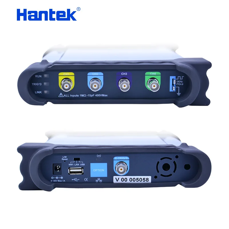 Hantek 4CH USB осциллографы/генератор сигналов произвольной формы/спектральный анализ/счетчик частот 60 МГц полоса пропускания DSO3064A/DSO3064