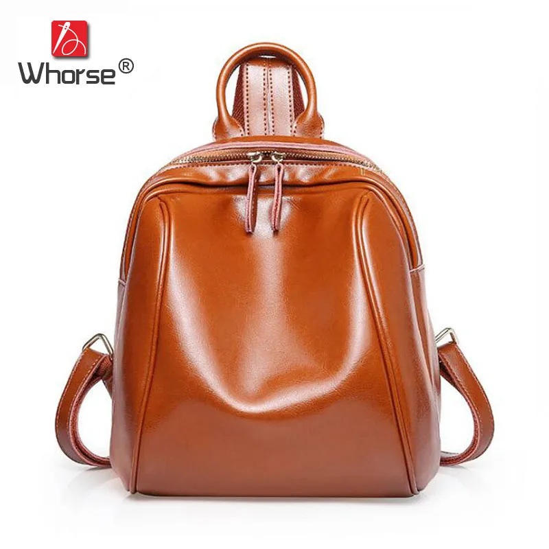 

Famous Brand Vintage Casual Genuine Leather Backpack Women Cowhide Backpacks Back Pack High Quality School Travel Bags W08700