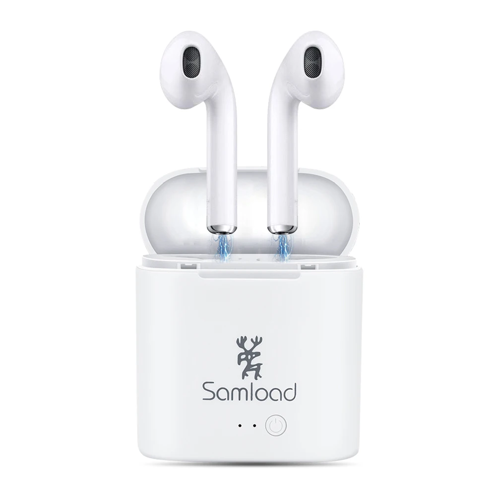 

Samload Bluetooth Earphones Wireless Headphones TWS Headset Air Stereo Music Ear bud Pods For Apple iPhone 6 7s 8 Samsung Xiaomi