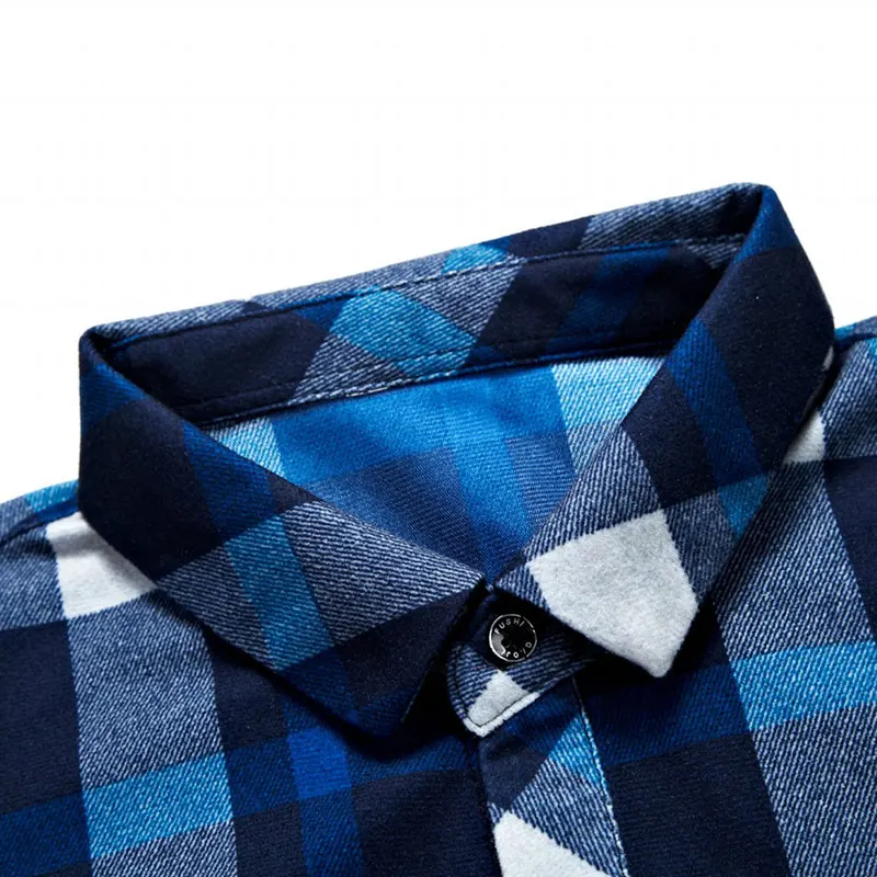R.N.J. Brand Classic Patchwork Plaid Shirts Mens Clothes 2018 Long Sleeve Mens Dress Shirts Casual Slim fit Men Social Shirt