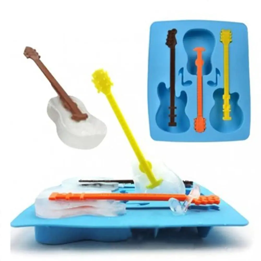 Buy 1PC Novelty Guitar Ice Cubes Ice Mold Tray Summer