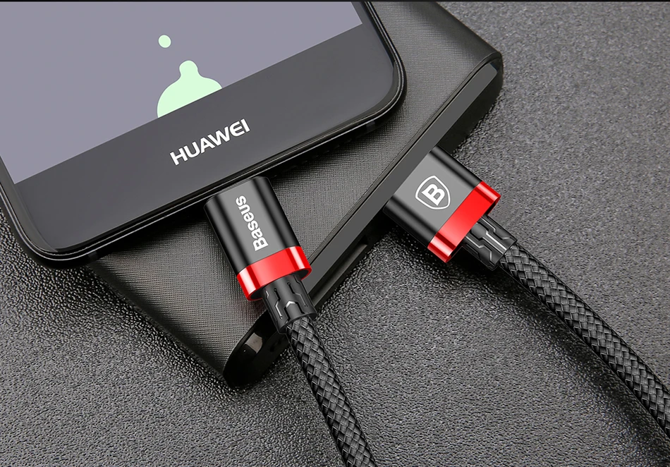 Baseus Тип usb C зарядный кабель для samsung Galaxy S9 S8 плюс Note8 USB 3,0 Тип-с быстрый зарядный кабель для передачи данных для oneplus 6 NEX 5 t 5 max