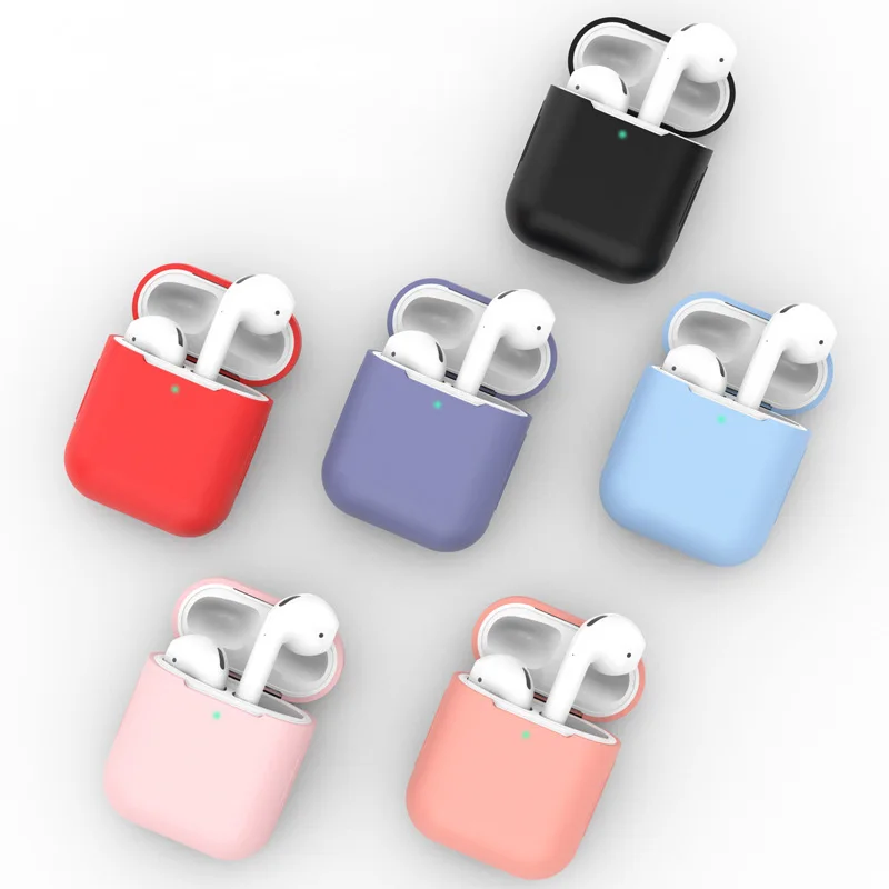 أبل AirPods سيليكون حقيبة للتخزين الجيل العالمي قطرة واقية شحن تخزين صناديق حالة السليم