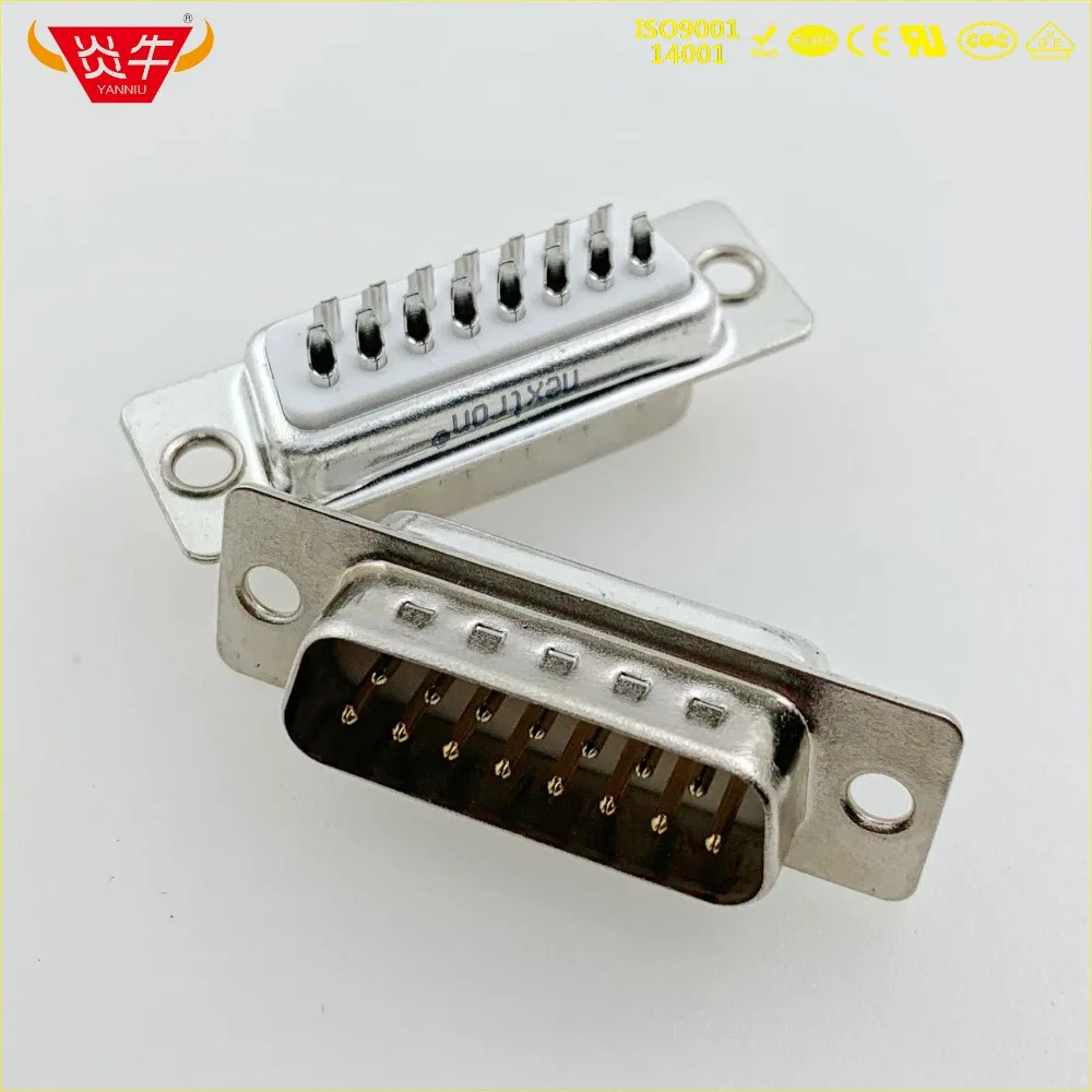 DB15 DB 15P MALE RS232 с разъемом 15pin коннектор для печатной платы разъем серии D SUB