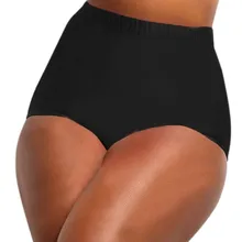 Женские однотонные плавки больших размеров с высокой талией, женские плавки с высокой талией, бикини танкини, плавки, Шорты для купания