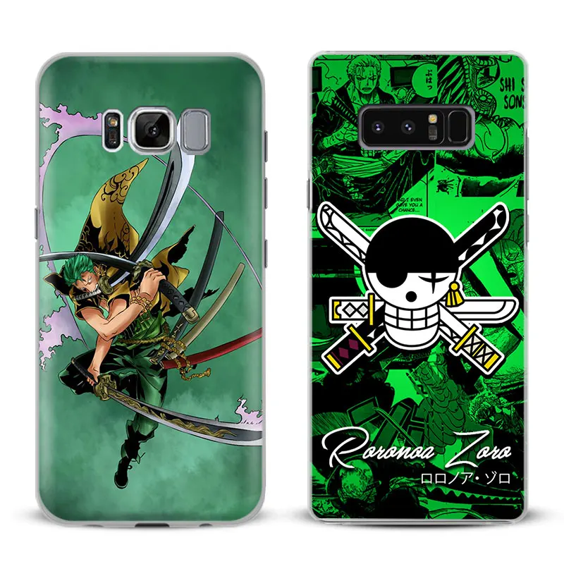 

One Piece Roronoa Zoro Phone Case Cover Shell For Samsung Galaxy S4 S5 S6 S7 Edge S8 S9 Plus Note 8 3 4 5 A5 A7 J5 2016 J7 2017