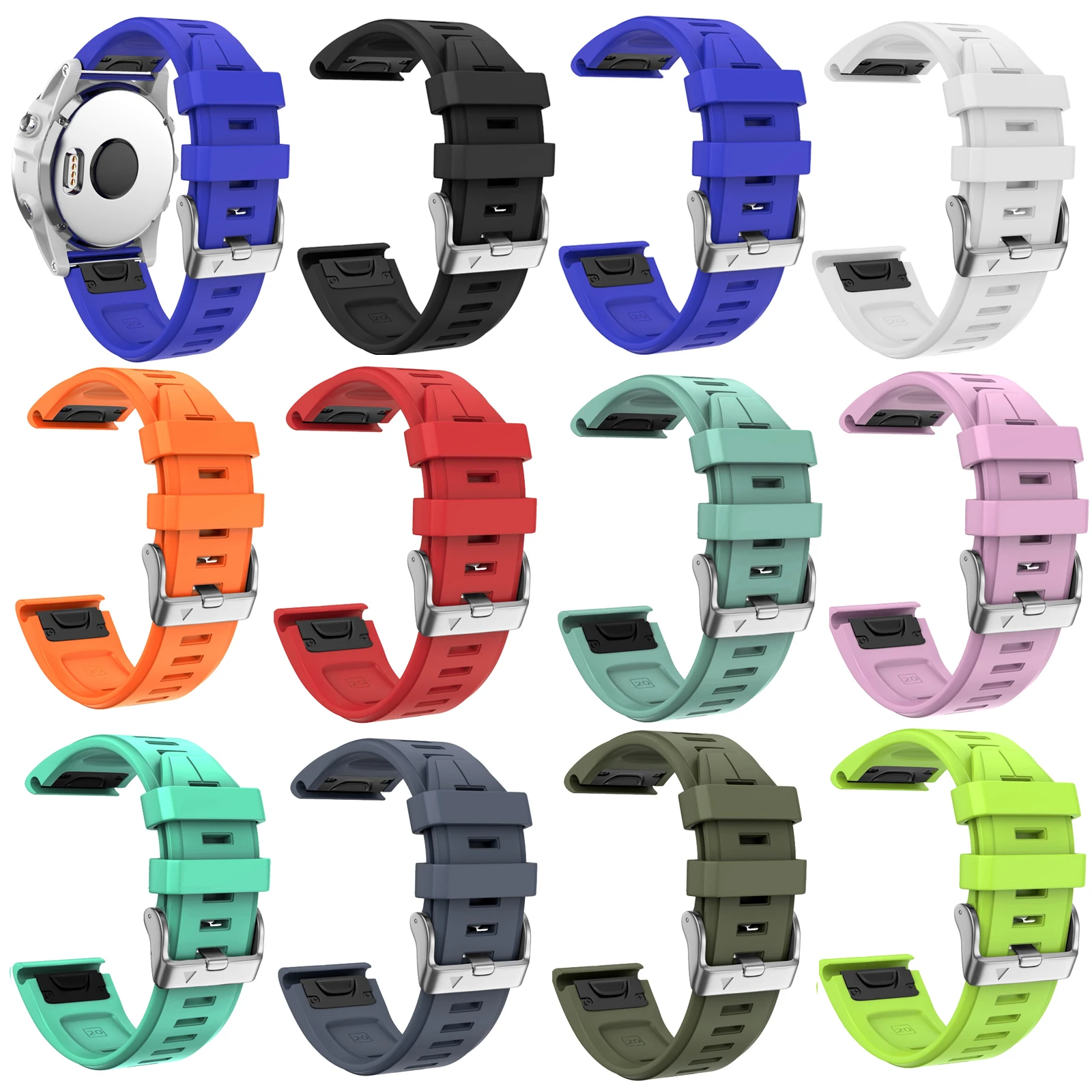 20 мм мягкий силиконовый резиновый ремешок для часов Garmin Fenix 5S /Fenix5S плюс Смарт часы