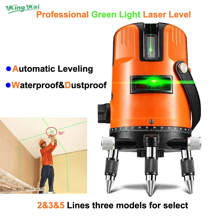 

2 3 5 Lines Points Green Laser Lines Upgrade Decoration 360 Rotary Wall Multi Line Automatic Self-Leveling Laser Level