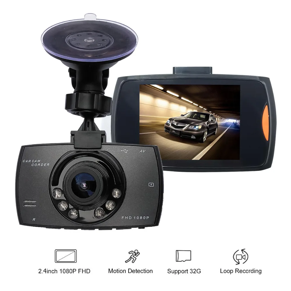 IR Night Vision Car Camera Recorder 2.4" Car DVR Full HD 1080P G30 With