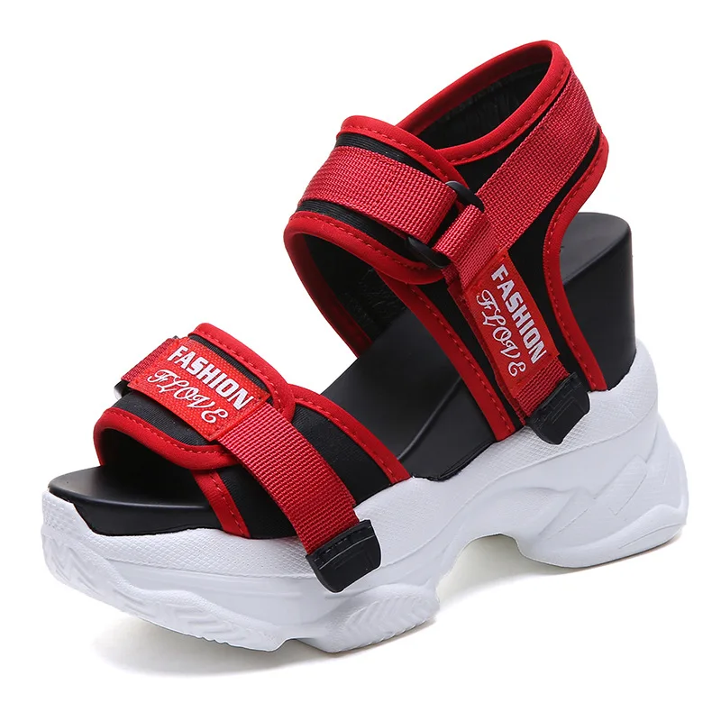 Brand Sandals Women Shoes New 2019 Summer Super High Heels Ladies Casual Shoes Wedges Chunky Sandals Platform Gladiator Buckle Brand Sandals Women Shoes New 2019 Summer Super High Heels Ladies Casual Shoes Wedges Chunky Sandals Platform Gladiator Buckle