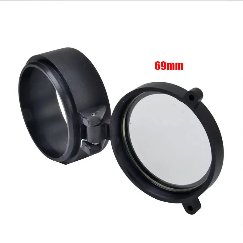 69mm Прицел для винтовки быстрый флип Весна вверх открытый объектив крышка прозрачная прозрачность глаз защита объектива Крышка для прицела 28 размеров - Цвет: 69mm