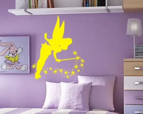 

Free shipping DIY Fairy Stars Vinyl Wall paper Wall Mural Kids Children decor sticker Wall Sticker Home Decal