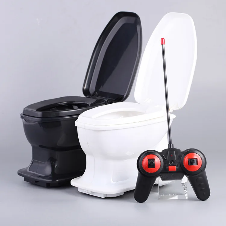 

Very funny Trick toys Remote control car RC toilet car toy simulation moving toilet model best gift for child baby