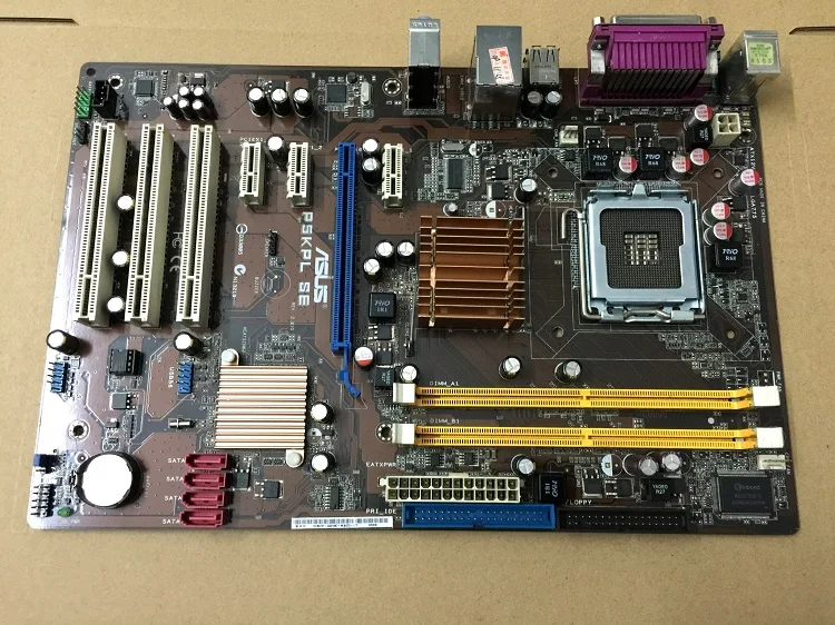 Free shipping for Asus P5KPL SE Motherboard P31 775 double nuclear power plant core Core DDR2 independent board super G31 G41 asus tg31 a7 supports ddr2 775 pin integrated large plate g31 motherboard