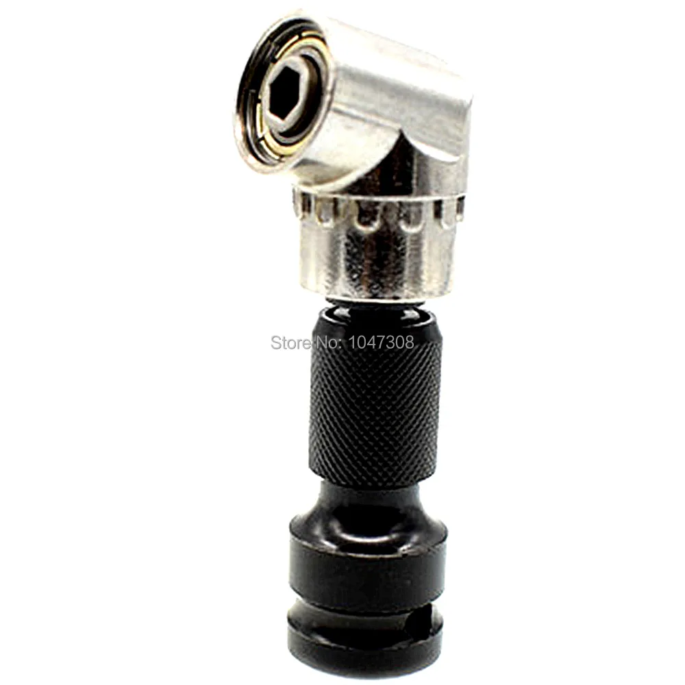 

1/4" 105 Degree Angled Bit Driver Extension Screwdriver Bit Holder Magnetic Angle Driver Power Drill 1/2" to 1/4" Socket Adapter