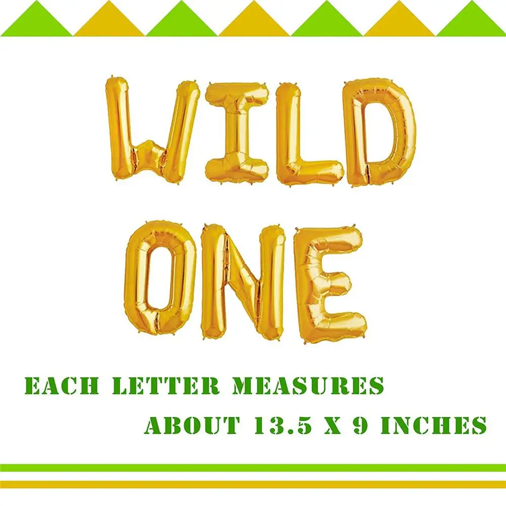 

Baby Party Balloon Decoration Set WILD ONE Inflatable Little First Birthday Balloon Decor Kit Boy Girl Theme Party Banner
