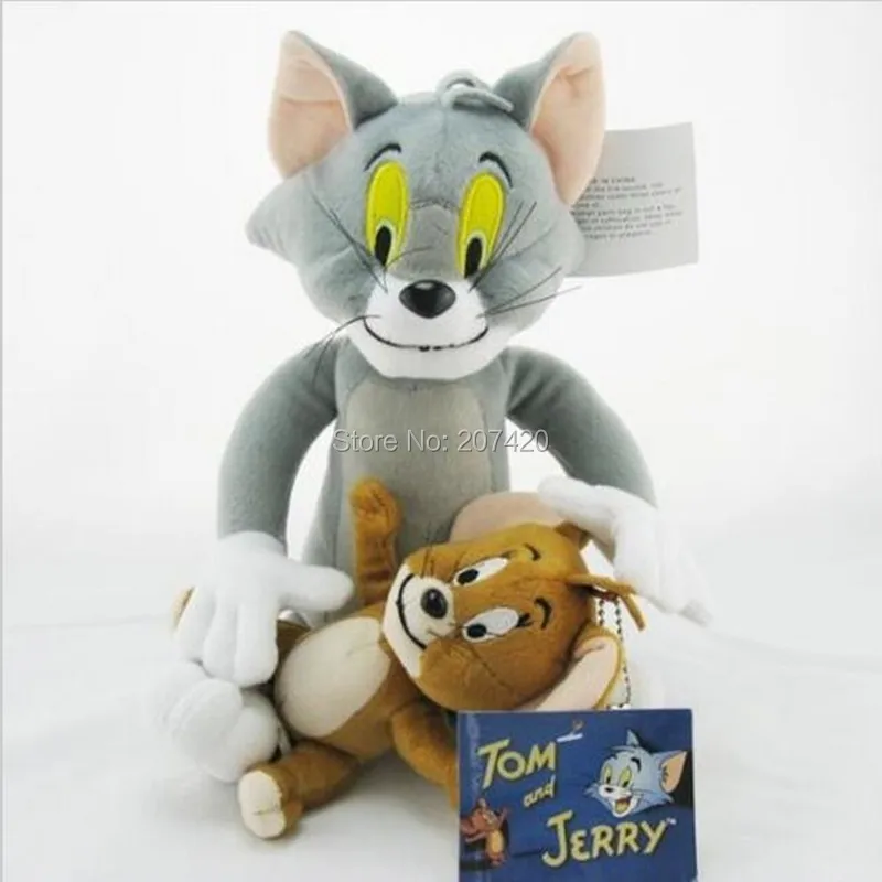 

2pcs/set Cute Tom and Jerry Mouse Plush Toys Animal Stuffed Plush Dolls for Kids Gifts