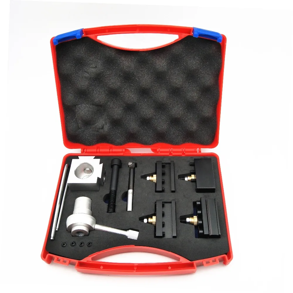 

Mini CNC Lathe Quick Change Tool Posts & Tool Holders Kit Set M8/M10 Cutter Holder Screw Boring Bar Turning Facing Holder Wrench