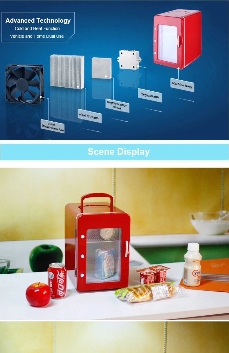 4L мини-холодильник двойной с помощью холодной и горячей холодильник небольшой холодильник компактный домашний автомобиля холодильник CW8-4L