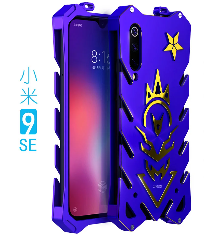 Для Xiaomi mi 8 Pro Zimon авиационный алюминиевый металлический чехол с сильной защитой для Xiaomi mi 8 Explorer Edition Red mi 7 Pro металлический чехол