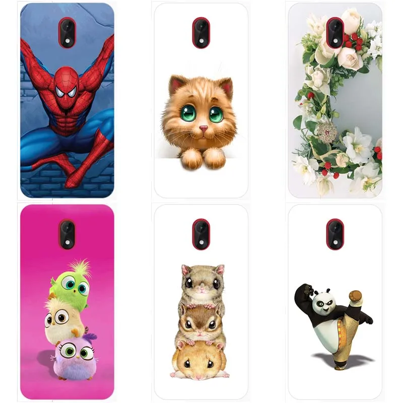 

Soft Silicone TPU case For Wiko Lenny 5 Lenny5 5.7" Case Cover HD Print Rose Wolf Cute Patterned Fundas Para Case