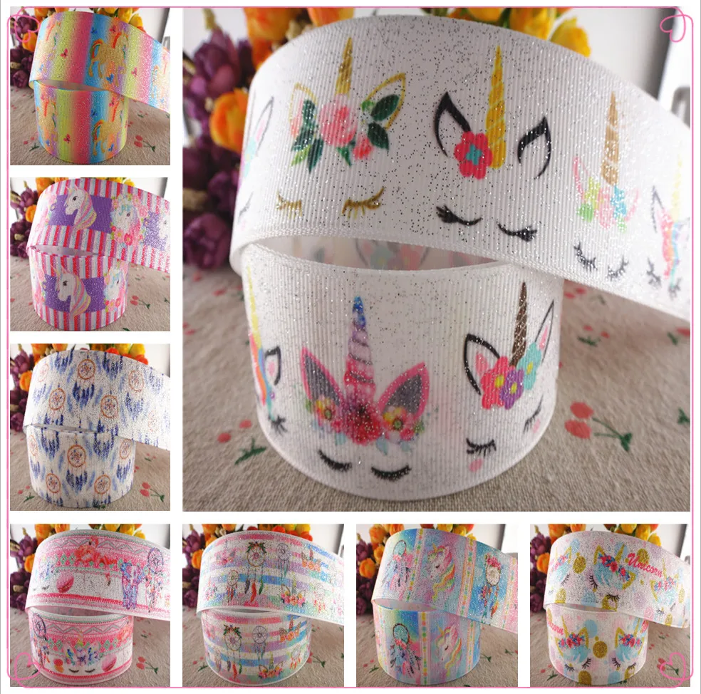 

1-1/2" 38mm 5 yards glitter silver printed grosgrain ribbons DIY hairbows ribbon handmade materials MD18021004