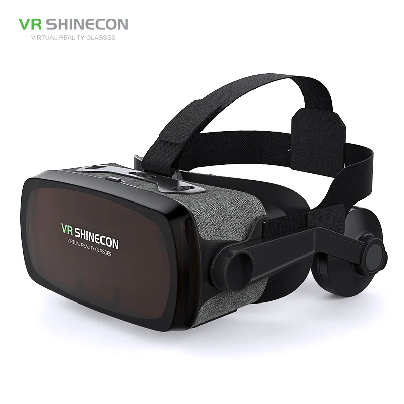 Shinecon 9.0 Casque VR Virtual Reality Glasses IMAX 3D Googles Headset ONE CLICK ANSWER gamepad For Smartphone Smart Phone | Электроника