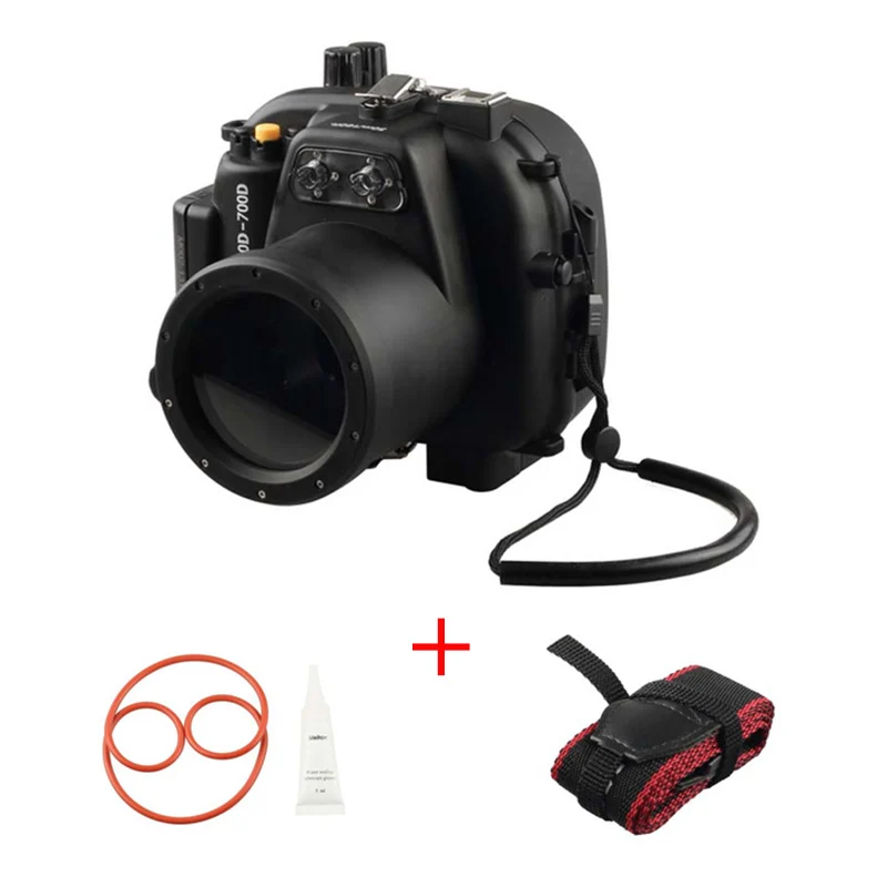 

Meikon 40M/130FT Underwater Waterproof camera Housing Case for Canon EOS 650D 700D Waterproof camera bag