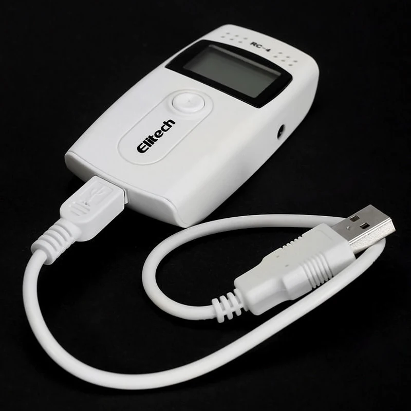 

CNIM Hot ELITECH RC-4 USB Temperature Data logger Datalogger Recorder External Sensor 16000 Point