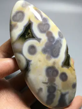 

147g Raw NATURAL OCEAN JASPER QUARTZ CRYSTAL sphere HEALING stones Mineral specimen fossil