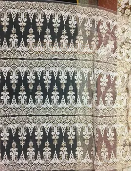 

5 Yards/lot CiCi-51107 shinning mesh glitter lace sequin fabric for wedding dress
