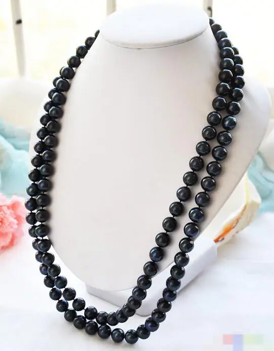 

song voge gem nanJ0615 2ROW ROUND BLACK FRESHWATER PEARL NECKLACE MABE