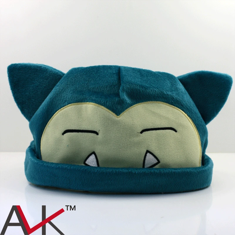 Snorlax плюшевые игрушки плюшевые Шапка мягкая зимняя шапка Кепки Косплэй Шапки мультфильм костюм для детей