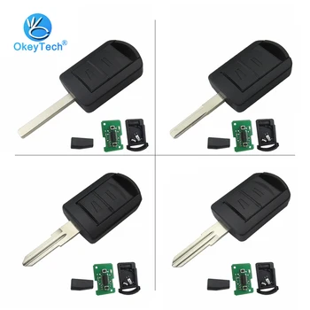 

OkeyTech Remote Key 433Mhz ID40 Chip HU100 HU43 HU46 YM28 2 for Opel Agila Meriva B Astra G H Corsa C D Combo Tigra B Vectra C