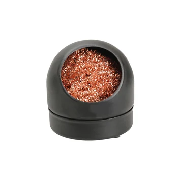 

Solder Soldering Iron Tip Cleaner With Wire Sponge BGA Tool Black Cleaner Ball Holder with Steel Wire Sponge HFing