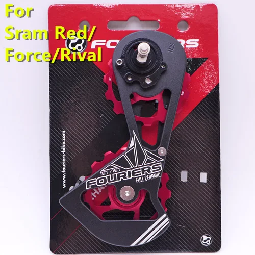 Система FOURIERS OSPW из сплава для SRAM Red/Force/Rival/E-tap, дорожный велосипед, задний привод, негабаритный шкив, колесный керамический подшипник - Цвет: sram red