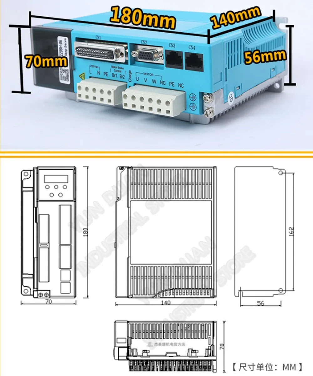 8Nm 220VAC 3PH Nema34 86 2000 об/мин замкнутый контур шаговый двигатель драйвер цифровой Hybird энкодер AC легкий Серводвигатель Привод комплекты JMC