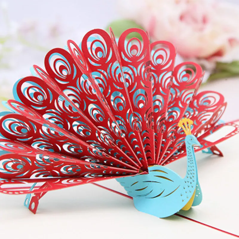  3D Pop Up Romantic Wedding Invitations Valentines Day/anniversary Postcards Greeting Card Laser Cut - 32863551614