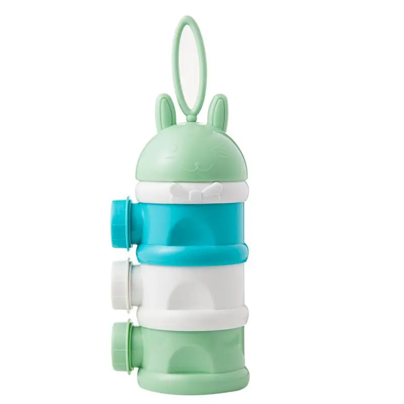 Портативные кольца младенческий контейнер для молока новорожденный Kidsmula коробка для сухого молока три коробки решетки конфеты предметы снабжения коробка - Цвет: XZ0528G