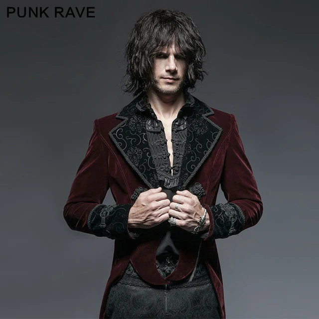 Steampunk Men Coat Halloween Steampunk Costume Vintage Victorian Uniform  Middle Length Punk Coat For Masquerade Vampire Costume - AliExpress