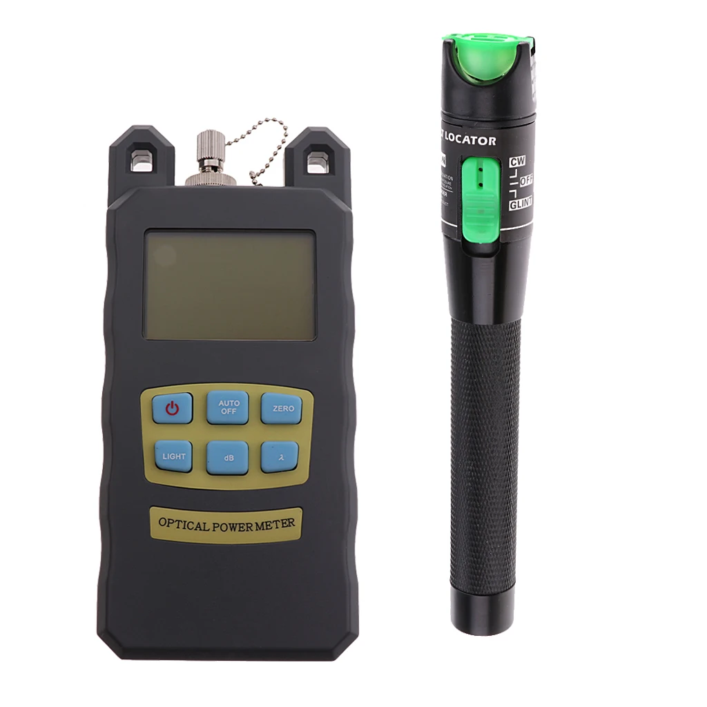 

Visual Fault Locator Pen 20MW+Optical Fiber Power Meter Tool SC&FC Connector