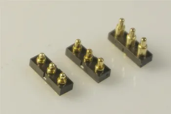 

50pcs Spring Loaded Pogo Pin Connector 3 Pin 2.54 mm Pitch 3 3.5 4 4.5 5 5.5 6 6.5 7 7.5 8 8.5 9 9.5 mm Height SMT PCB Vertical