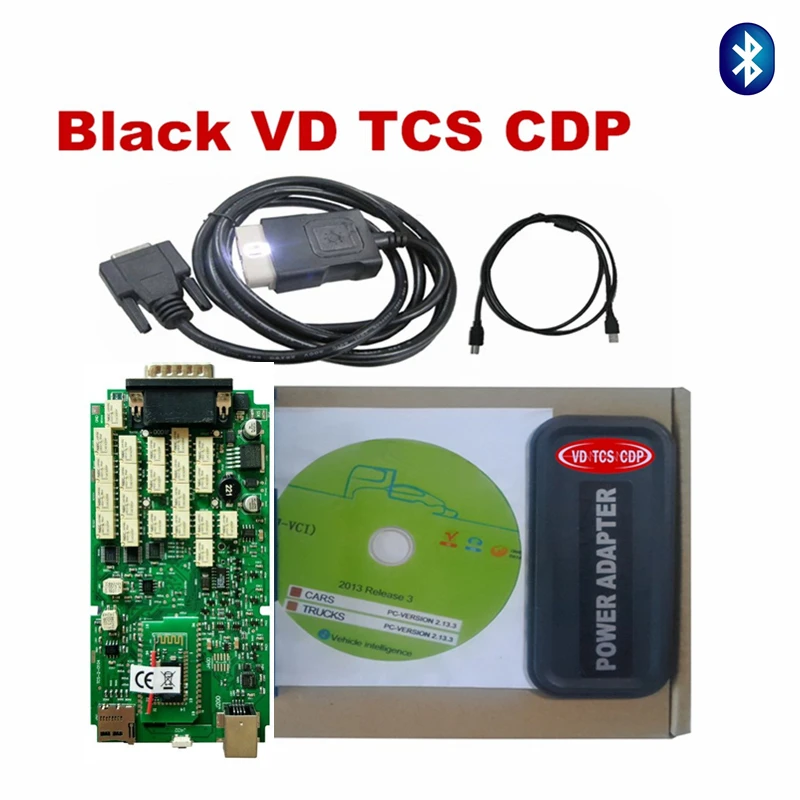 

A++ quality2016.0 latest software single green board TCS pro plus with Bluetooth TCS Pro for cars trucks black fast free shiping
