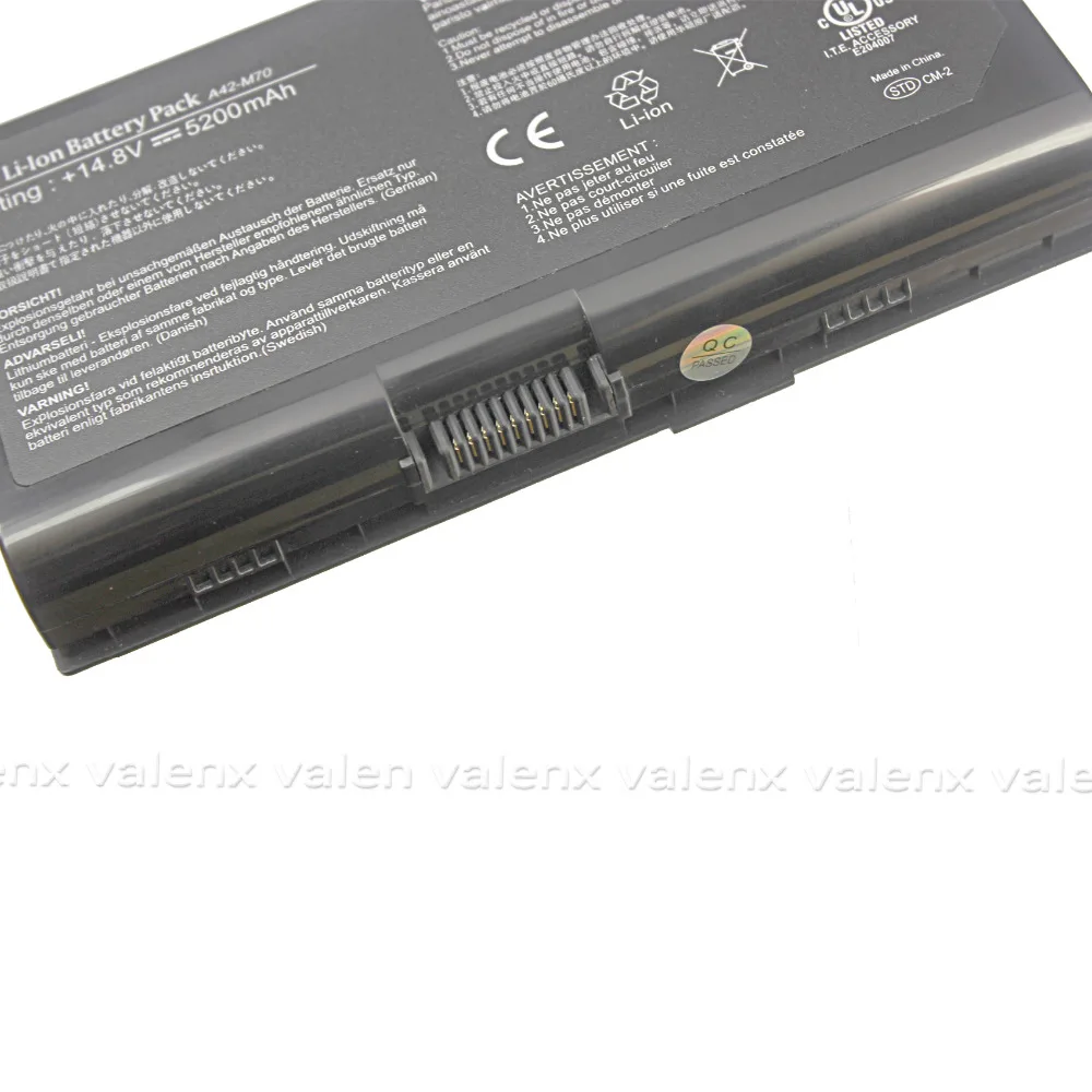 Аккумулятор для ASUS M70 N70 N90 X71 X72 G71 G72 F70 8 ячеек серии с функцией зарядки