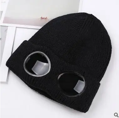 2 Женская шапка s ветрозащитные очки шляпа шерсть зимняя мода Gorros шапка фиксация штабелирование вязаные шапки Женская индивидуальная Лыжная шапка - Цвет: 2