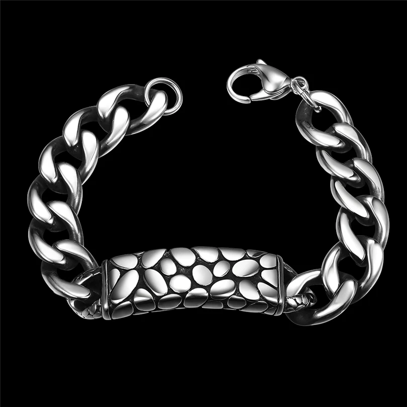 Stainless Steel Geomertic Bracelets Unique Gift Wrist Band Hand Link