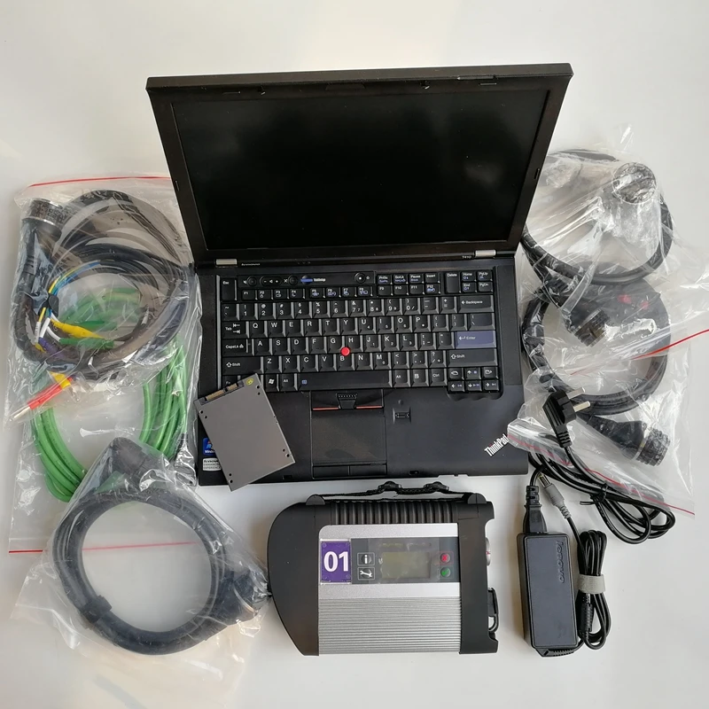 MB Star C4 SD C4 V12/ программное обеспечение X DTS HHT OBD2 считыватель кода используется ноутбук T410 I7 cpu и 360 ГБ SSD для инструмента автоматической диагностики