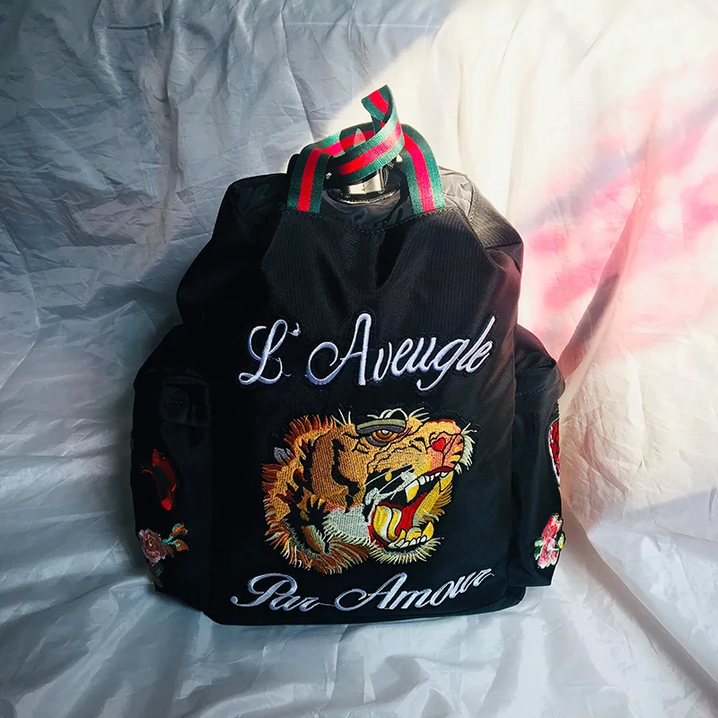 fashion embroidered tiger men backpacks designers brand male mochila feminina youtube backpacks mujer (8)