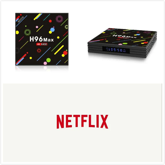 

H96 MAX+ H2 Android 7.1 With 1 Year Netflix Premium Subscription Account 4 Screens Work on all Device Set Top Box Media Player