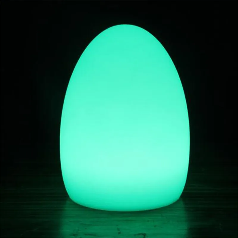 

Creative Waterproof Egg Shape RGB Led Table Lamp with Remote Control for Bedroom Bar Restaurant Chargeable Night Light 1330